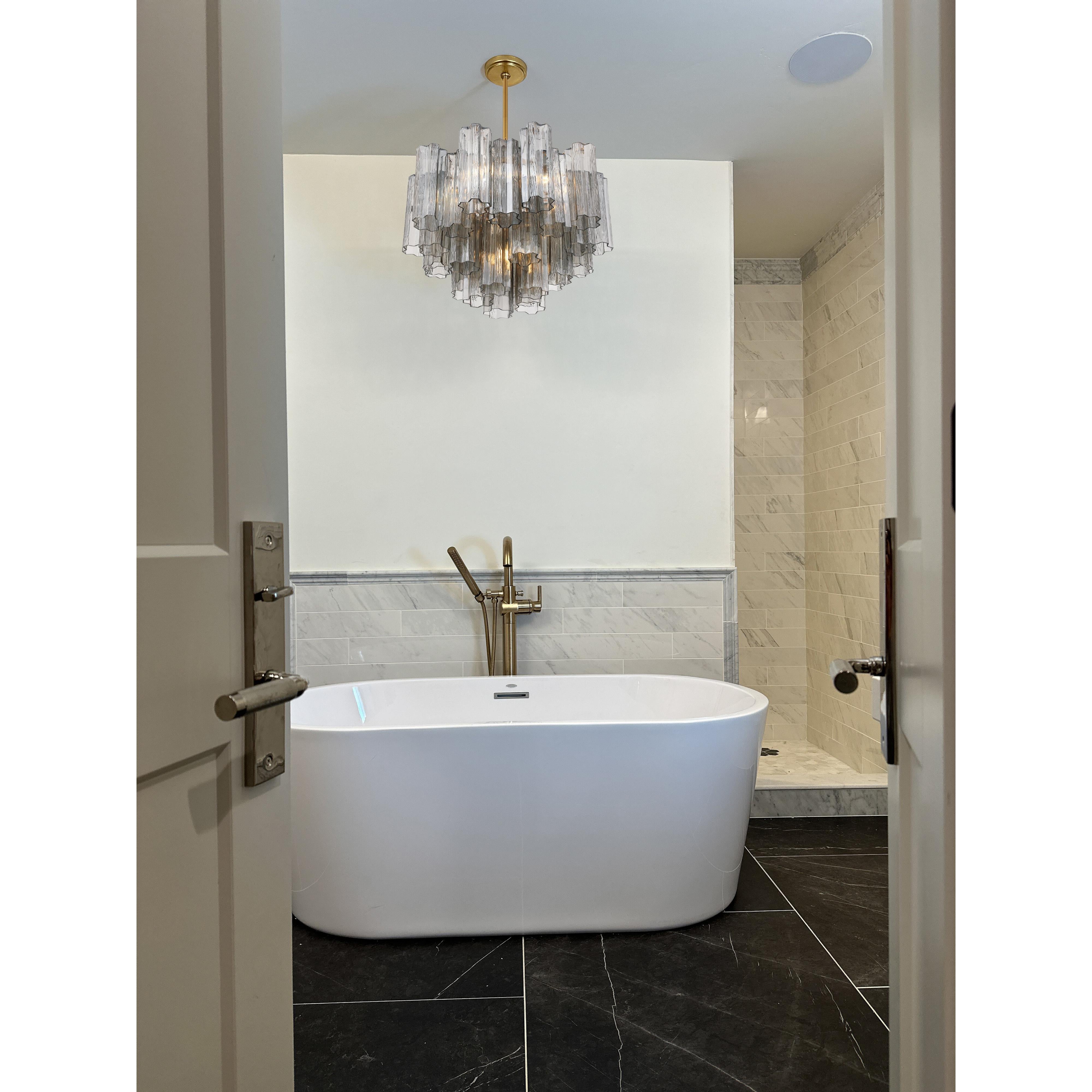 Crystorama Addis ADD-308-AG-SM – 22 Inch – 9 Light – Chandelier – Aged Brass – Dry Rated