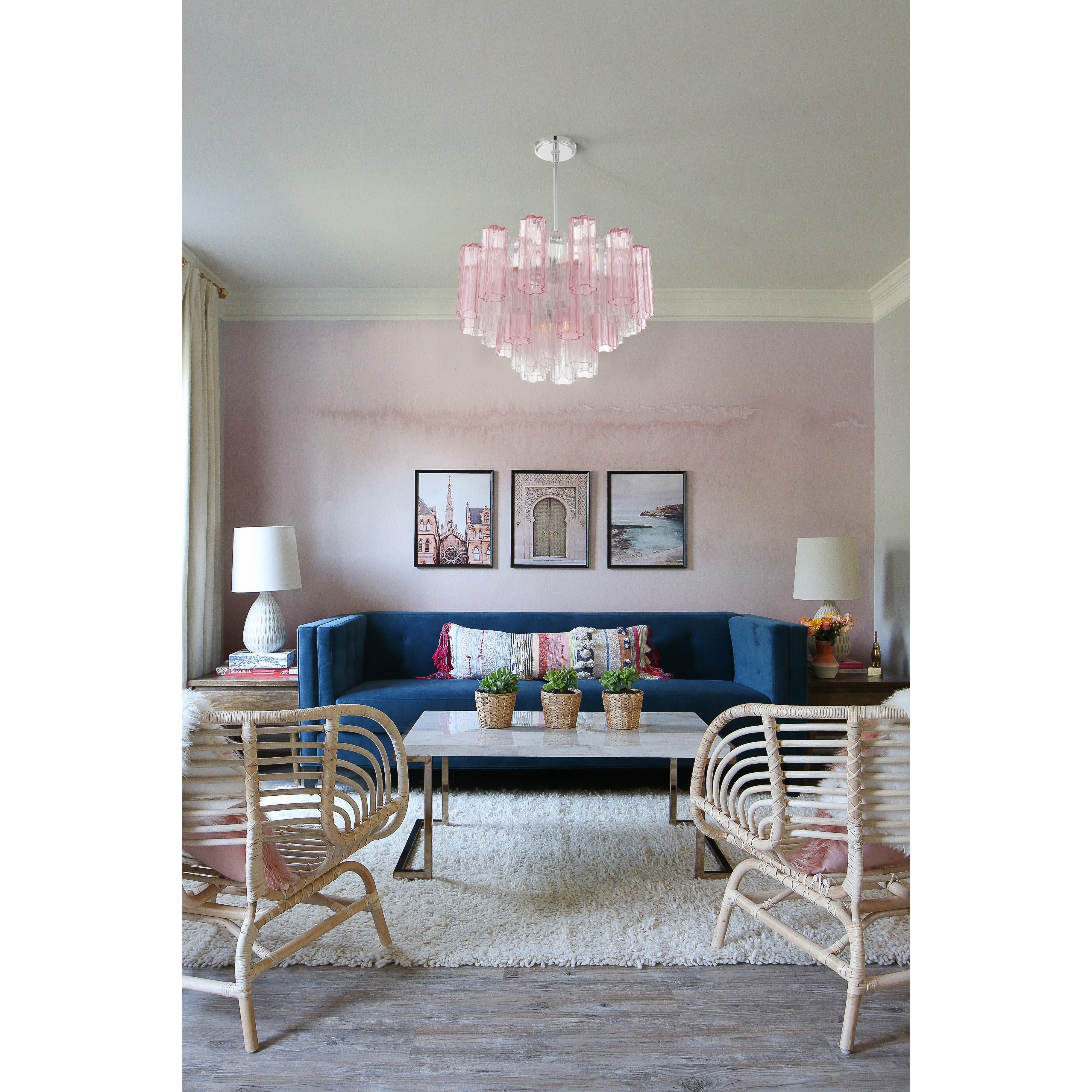 Crystorama Addis ADD-308-CH-SP – 22 Inch – 9 Light – Chandelier – Polished Chrome – Dry Rated