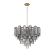 Crystorama Addis ADD-312-AG-SM – 26.75 Inch – 12 Light – Chandelier – Aged Brass – Dry Rated