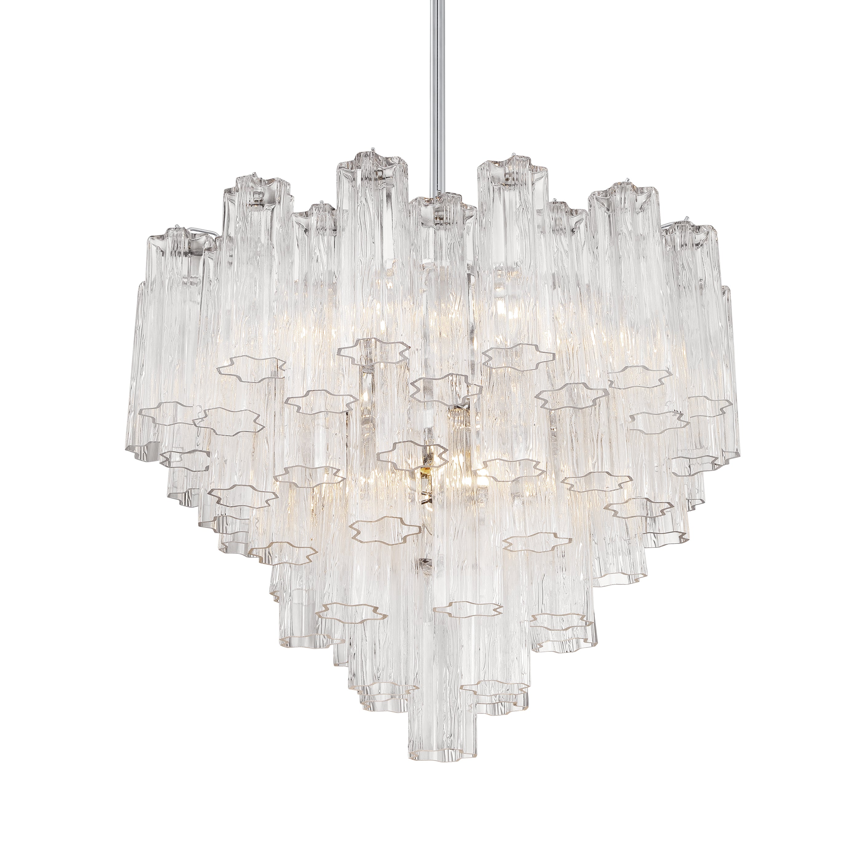 Crystorama Addis ADD-312-CH-CL – 26.75 Inch – 12 Light – Chandelier – Polished Chrome – Dry Rated