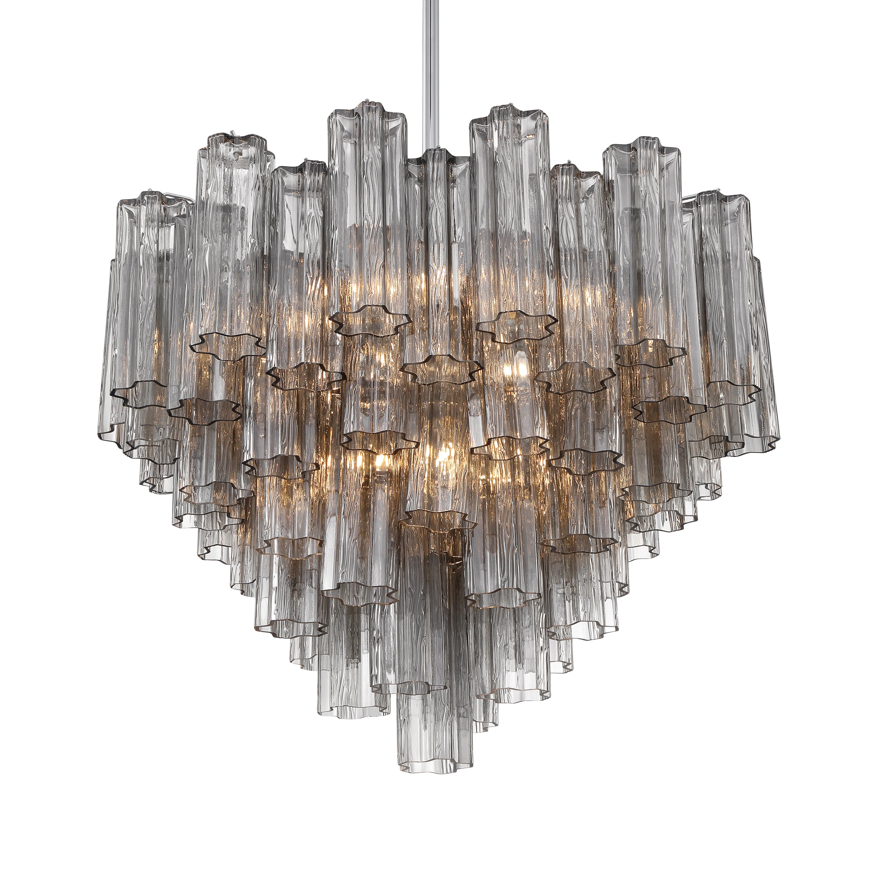 Crystorama Addis ADD-312-CH-SM – 26.75 Inch – 12 Light – Chandelier – Polished Chrome – Dry Rated