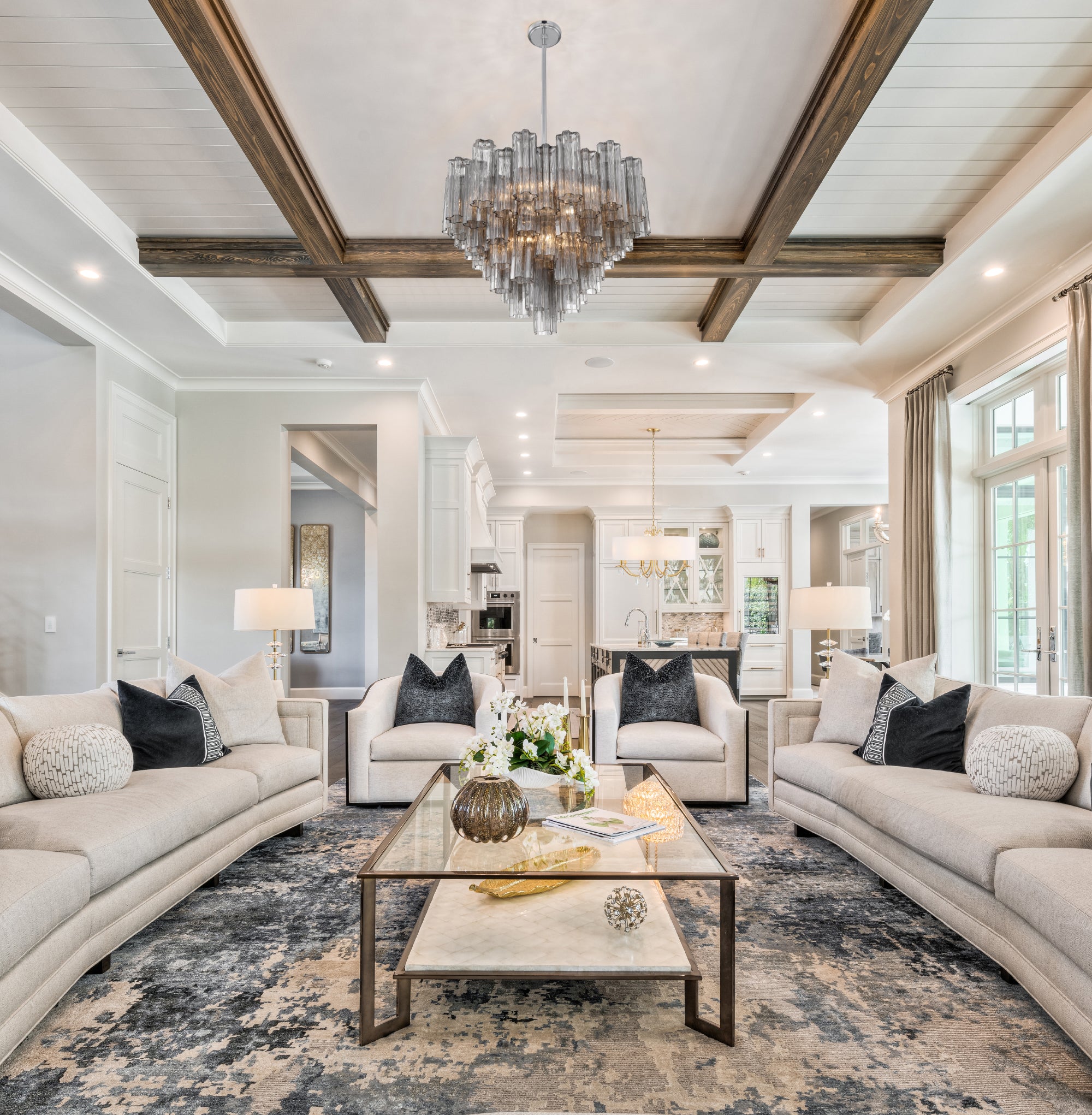 Crystorama Addis ADD-312-CH-SM – 26.75 Inch – 12 Light – Chandelier – Polished Chrome – Dry Rated