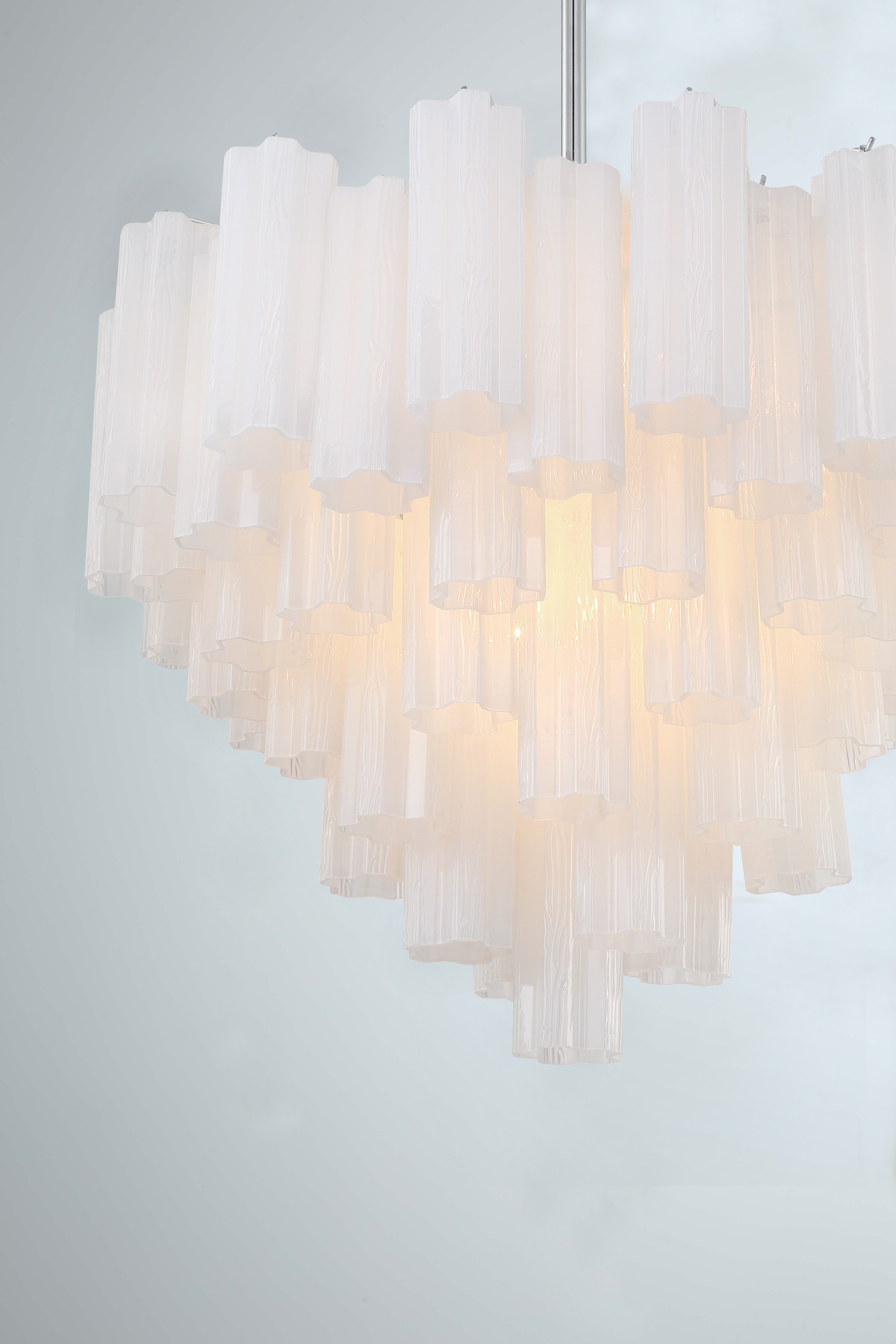 Crystorama Addis ADD-312-CH-WH – 26.75 Inch – 12 Light – Chandelier – Polished Chrome – Dry Rated