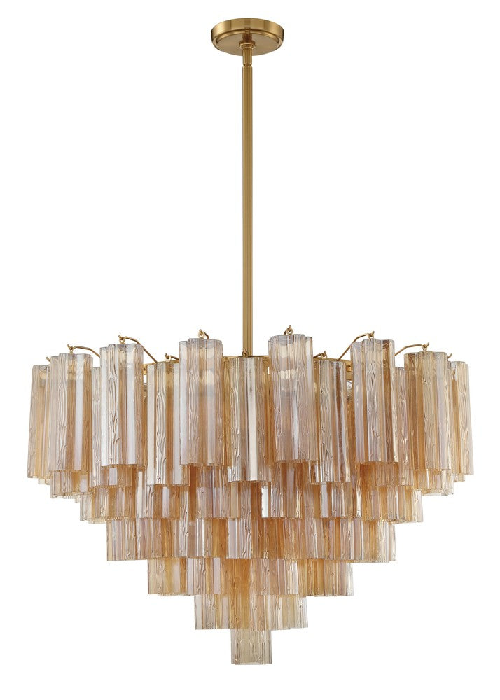 Crystorama ADDIS ADD-316-AG-AM Chandelier Modern - Aged Brass