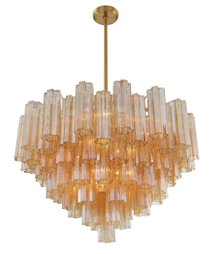 Crystorama ADDIS ADD-316-AG-AM Chandelier Modern - Aged Brass