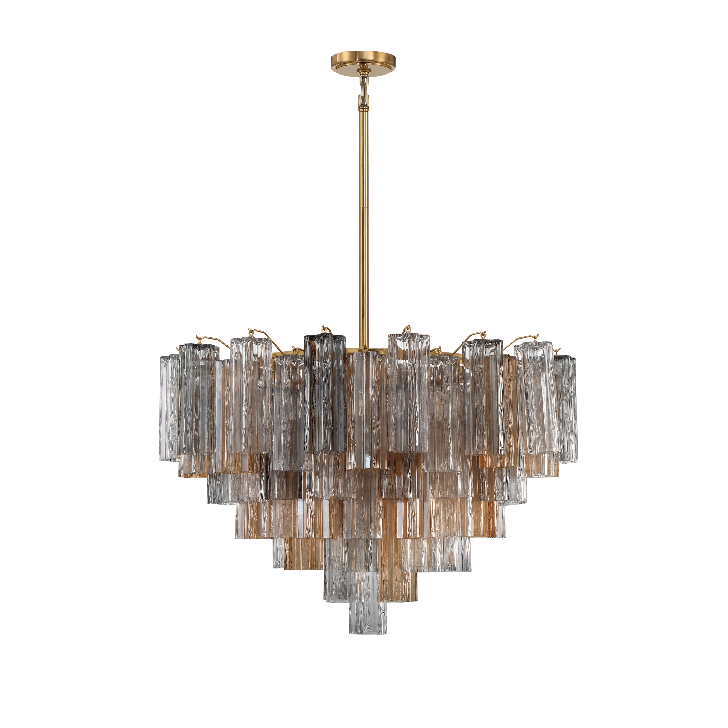 Crystorama Addis ADD-316-AG-AU – 32 Inch – 16 Light – Chandelier – Aged Brass – Dry Rated