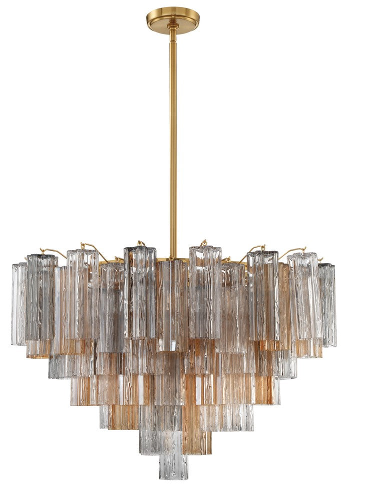 Crystorama ADDIS ADD-316-AG-AU Chandelier Modern - Aged Brass