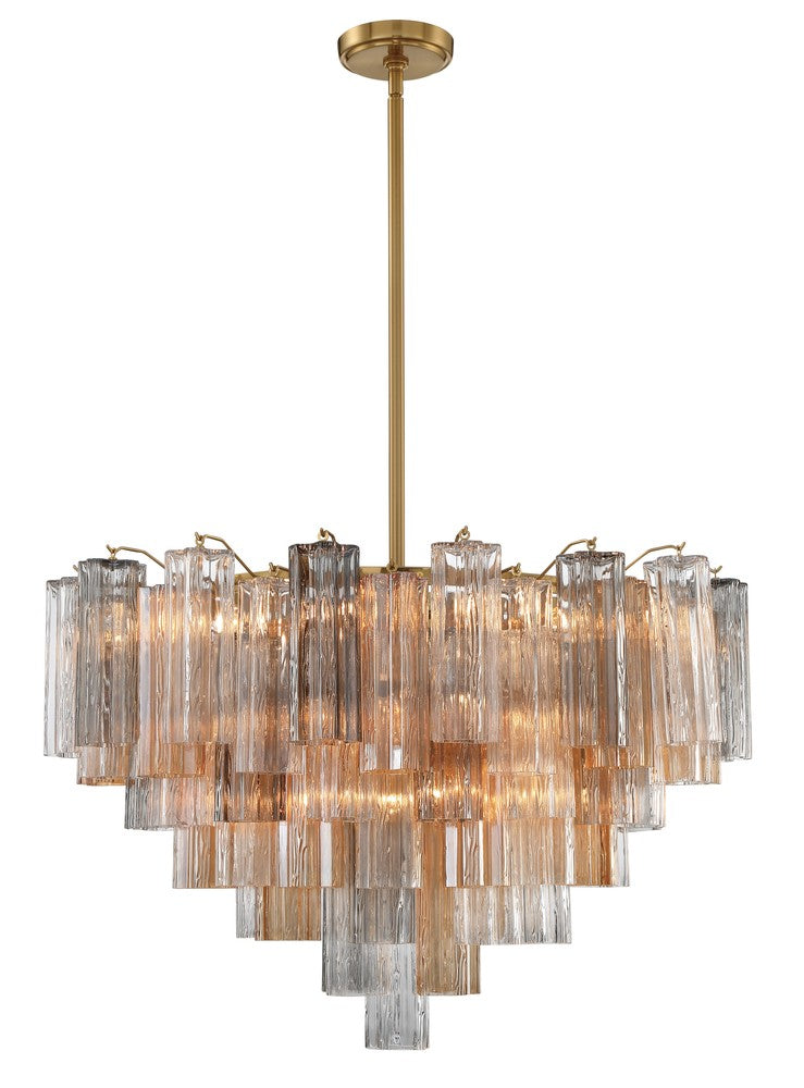 Crystorama ADDIS ADD-316-AG-AU Chandelier Modern - Aged Brass