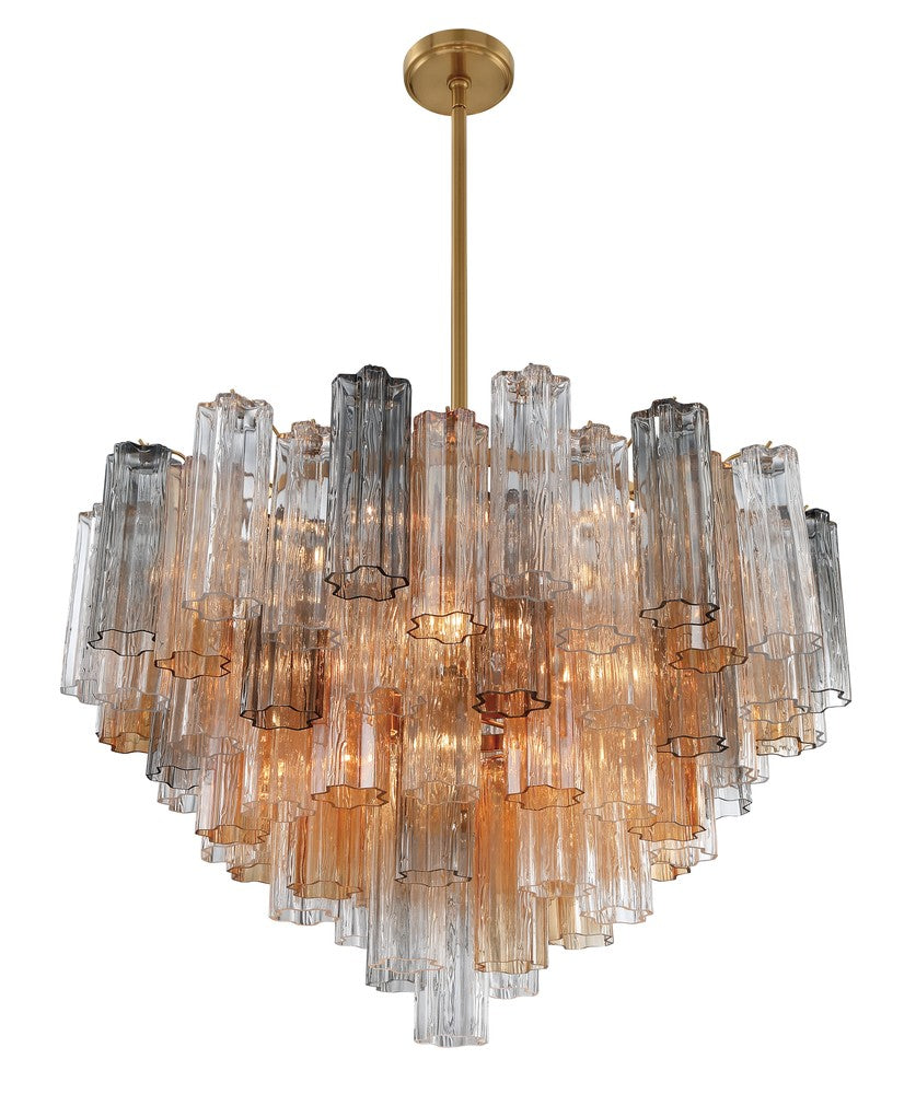 Crystorama ADDIS ADD-316-AG-AU Chandelier Modern - Aged Brass