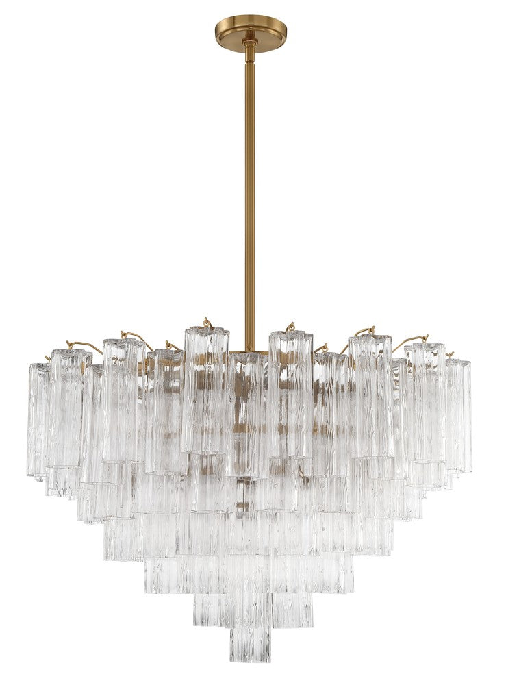 Crystorama ADDIS ADD-316-AG-CL Chandelier Modern - Aged Brass