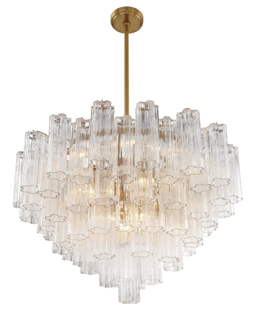 Crystorama ADDIS ADD-316-AG-CL Chandelier Modern - Aged Brass