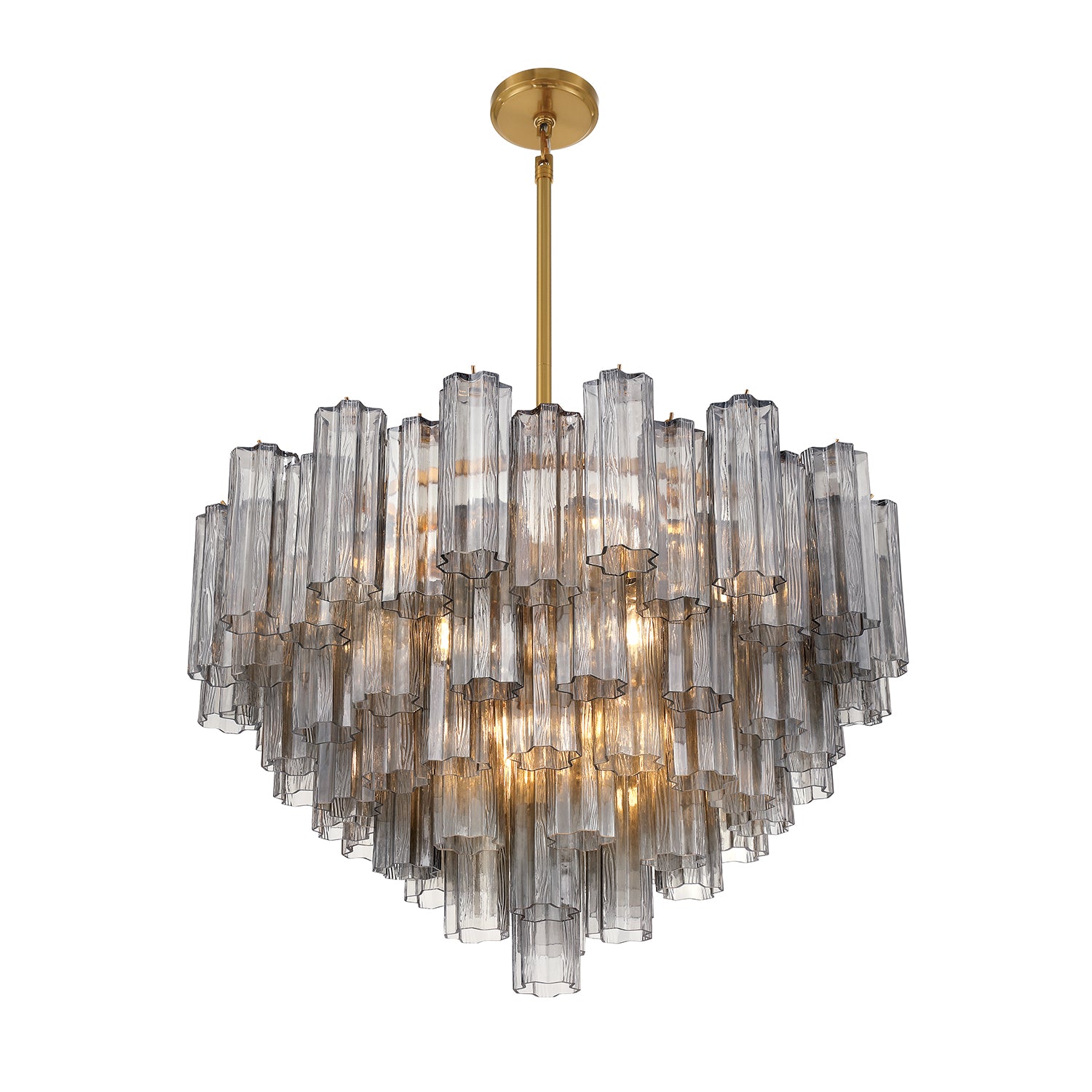 Crystorama Addis ADD-316-AG-SM – 32 Inch – 16 Light – Chandelier – Aged Brass – Dry Rated