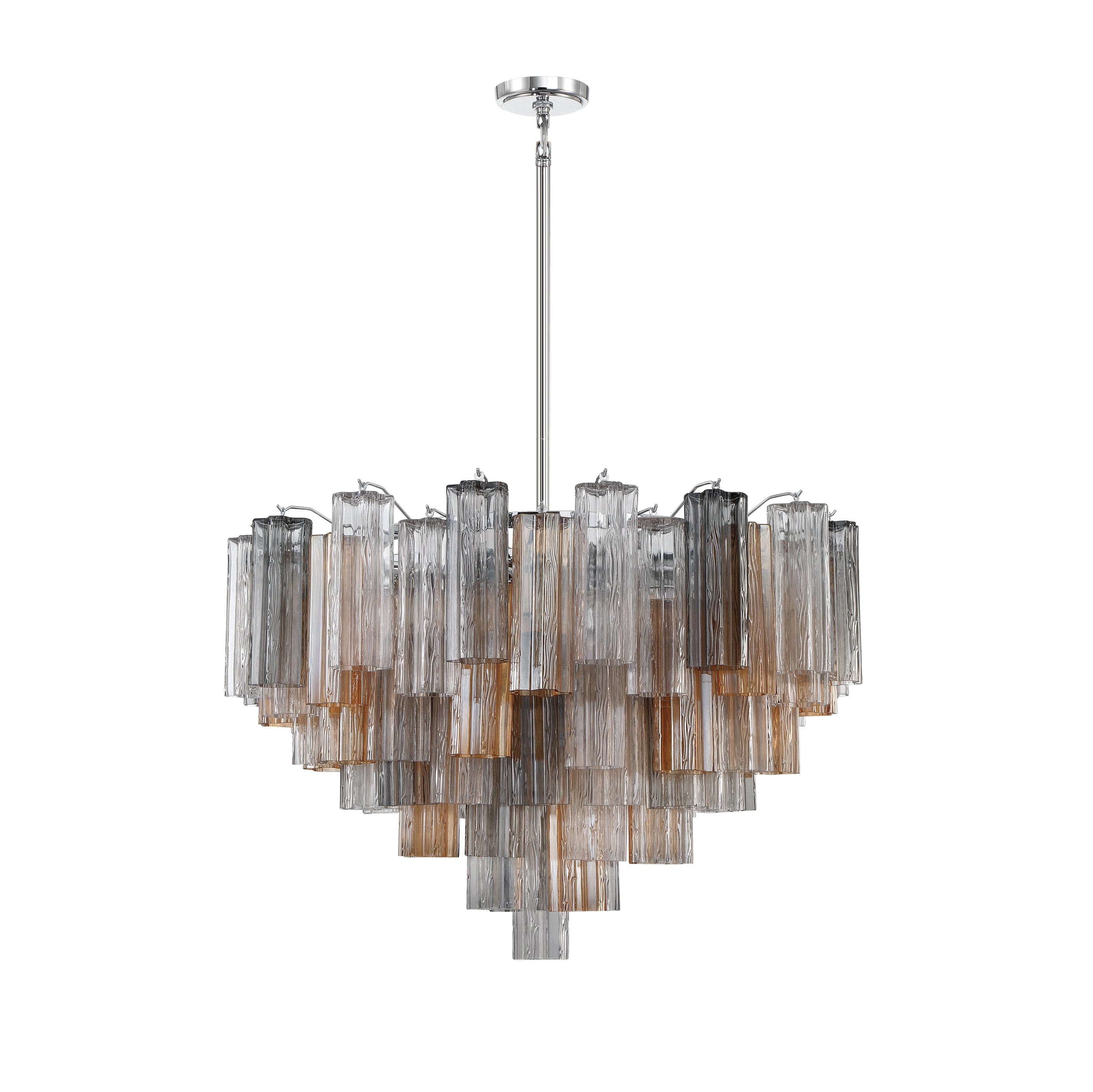 Crystorama Addis ADD-316-CH-AU – 32 Inch – 16 Light – Chandelier – Polished Chrome – Dry Rated