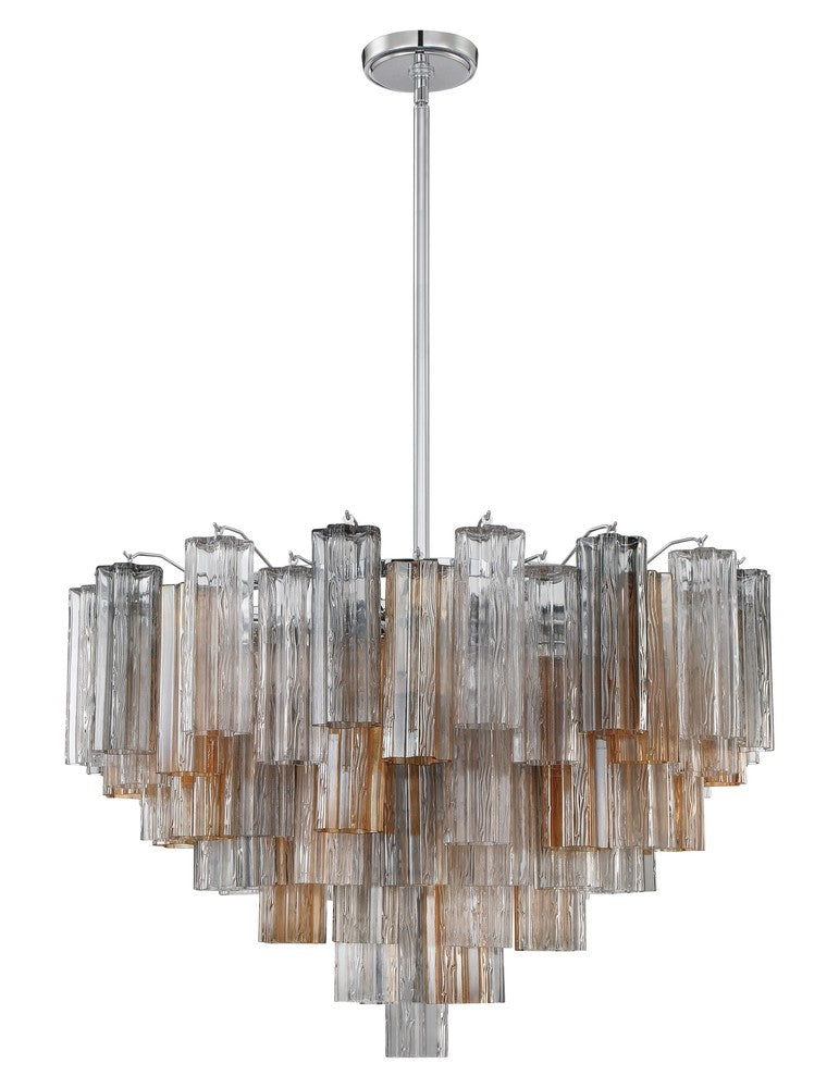 Crystorama ADDIS ADD-316-CH-AU Chandelier Modern - Polished Chrome