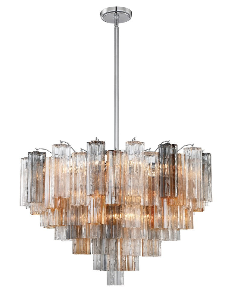 Crystorama ADDIS ADD-316-CH-AU Chandelier Modern - Polished Chrome