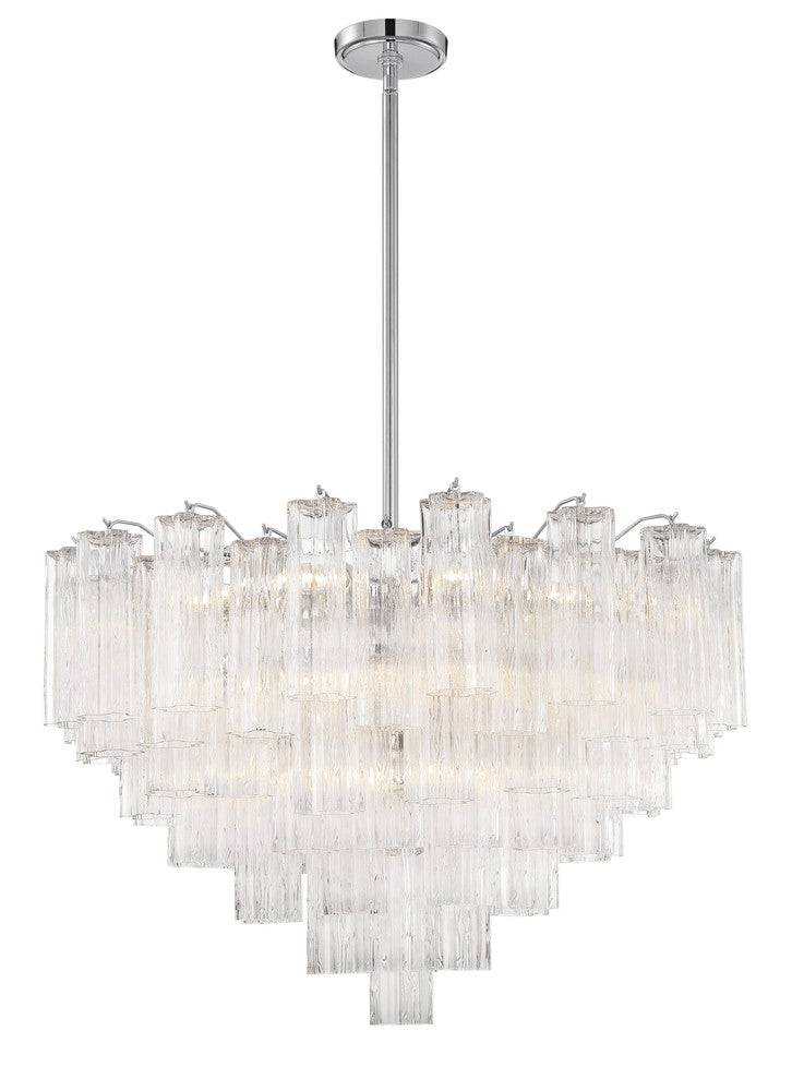 Crystorama ADDIS ADD-316-CH-CL Chandelier Modern - Polished Chrome