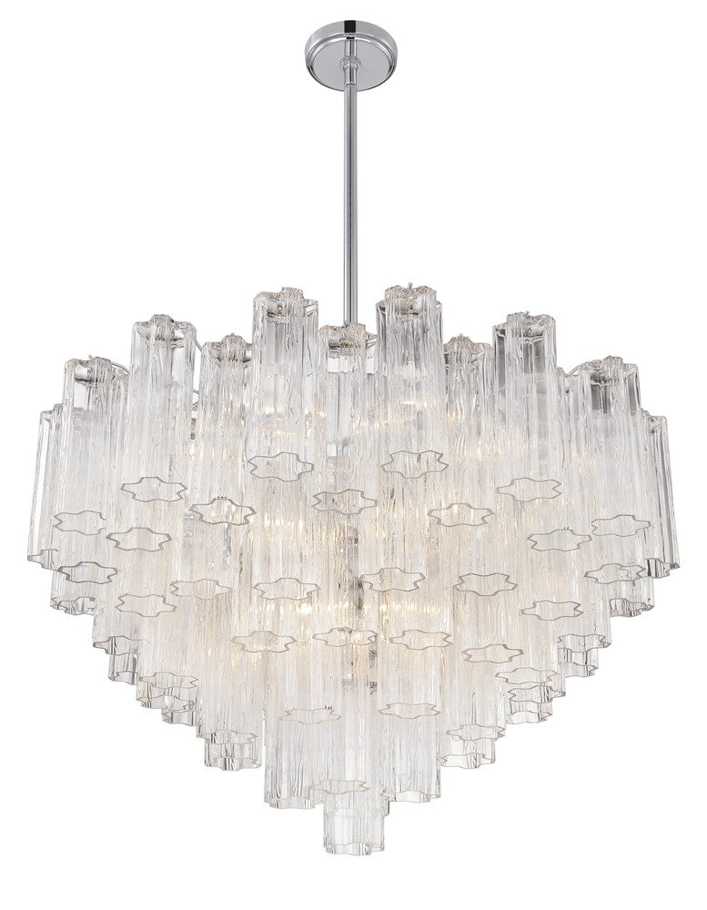 Crystorama ADDIS ADD-316-CH-CL Chandelier Modern - Polished Chrome