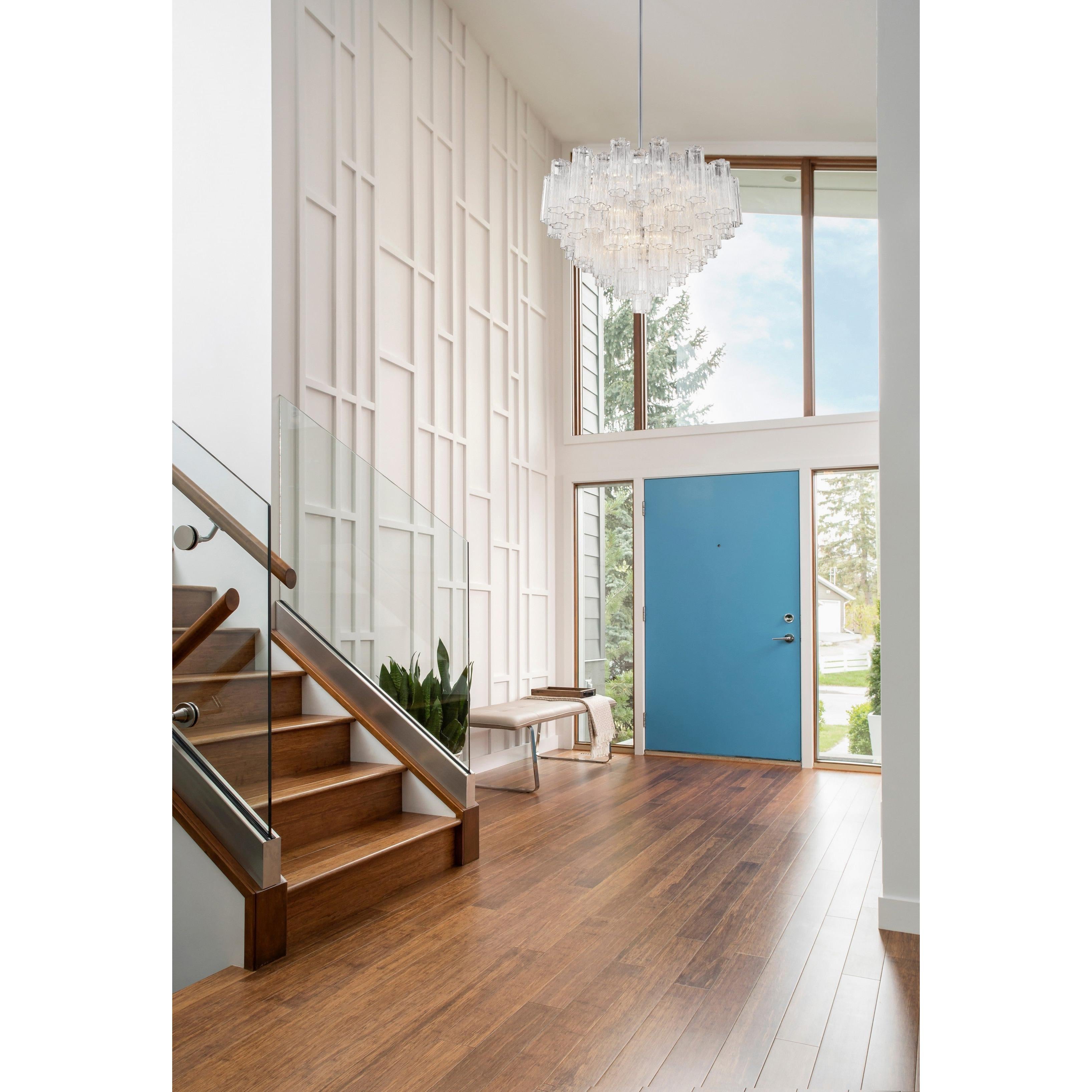 Crystorama Addis ADD-316-CH-CL – 32 Inch – 16 Light – Chandelier – Polished Chrome – Dry Rated