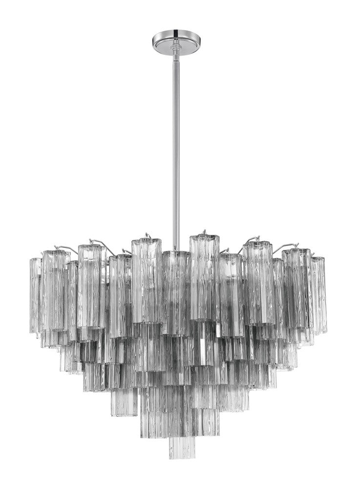 Crystorama ADDIS ADD-316-CH-SM Chandelier Modern - Polished Chrome