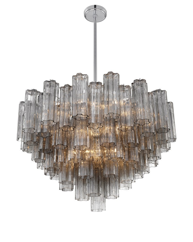 Crystorama ADDIS ADD-316-CH-SM Chandelier Modern - Polished Chrome