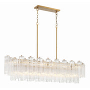 Crystorama Addis ADD-317-AG-CL – 52 Inch – 14 Light – Chandelier – Aged Brass – Dry Rated