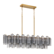 Crystorama Addis ADD-317-AG-SM – 52 Inch – 14 Light – Chandelier – Aged Brass – Dry Rated