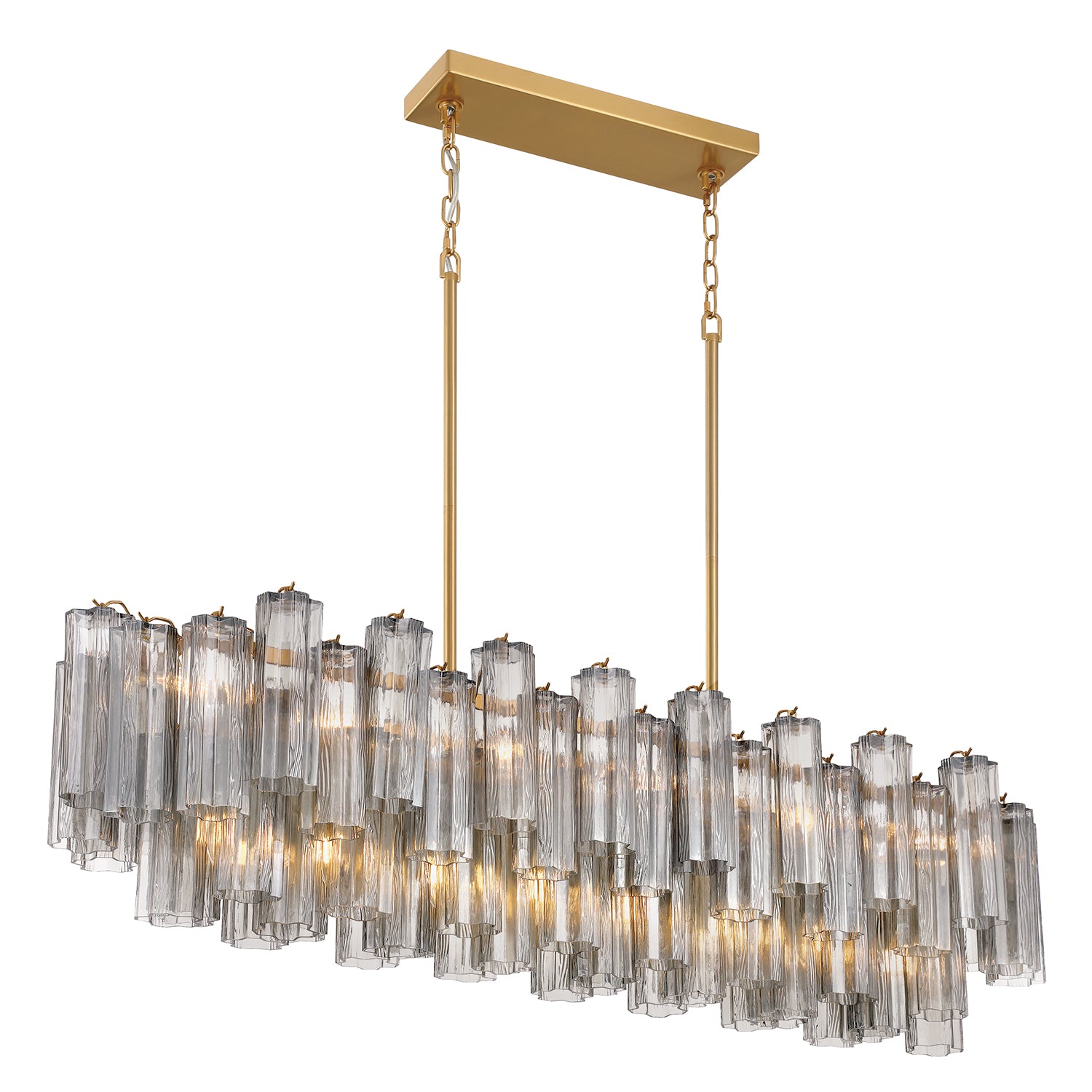 Crystorama Addis ADD-317-AG-SM – 52 Inch – 14 Light – Chandelier – Aged Brass – Dry Rated