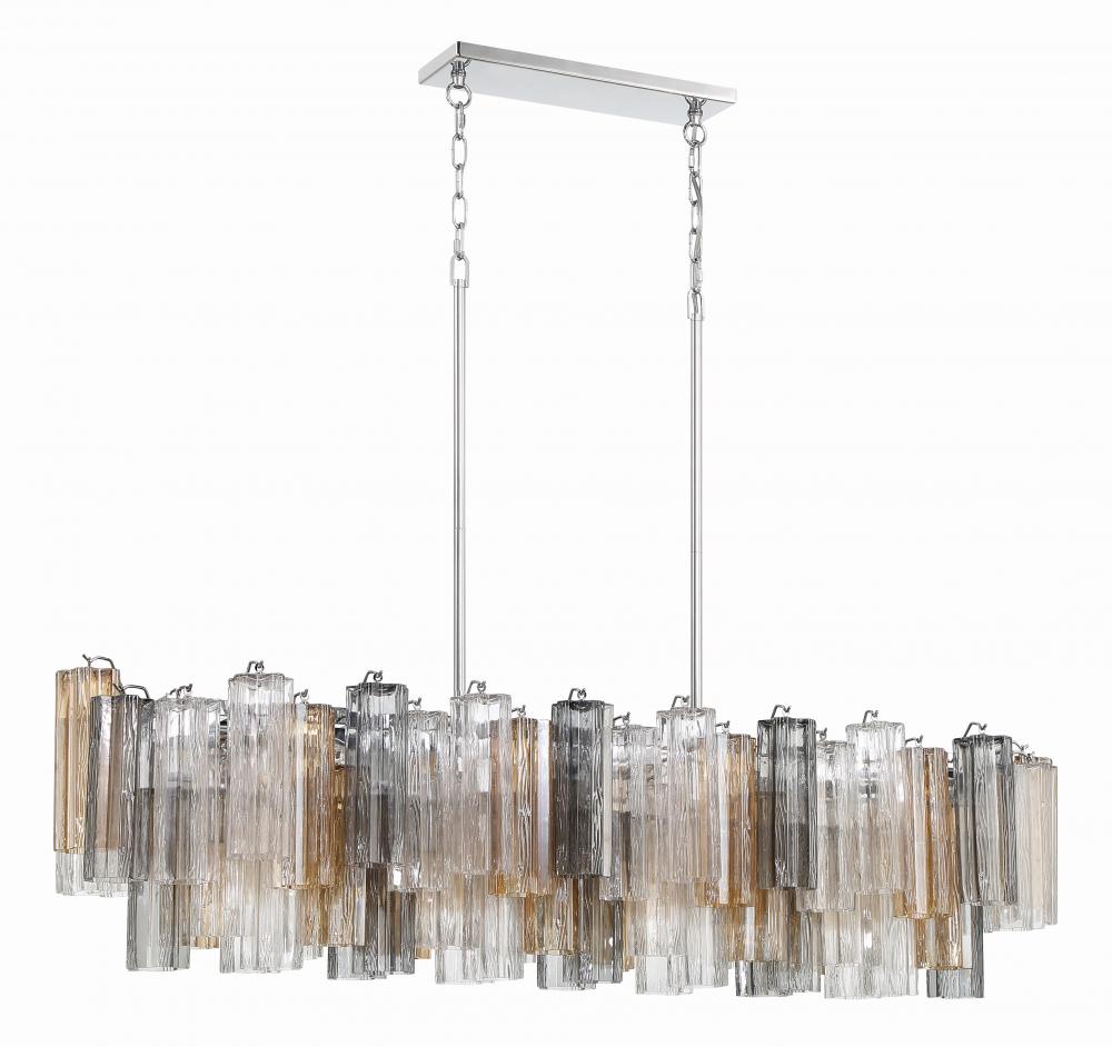 Crystorama ADDIS ADD-317-CH-AU Chandelier Modern - Polished Chrome