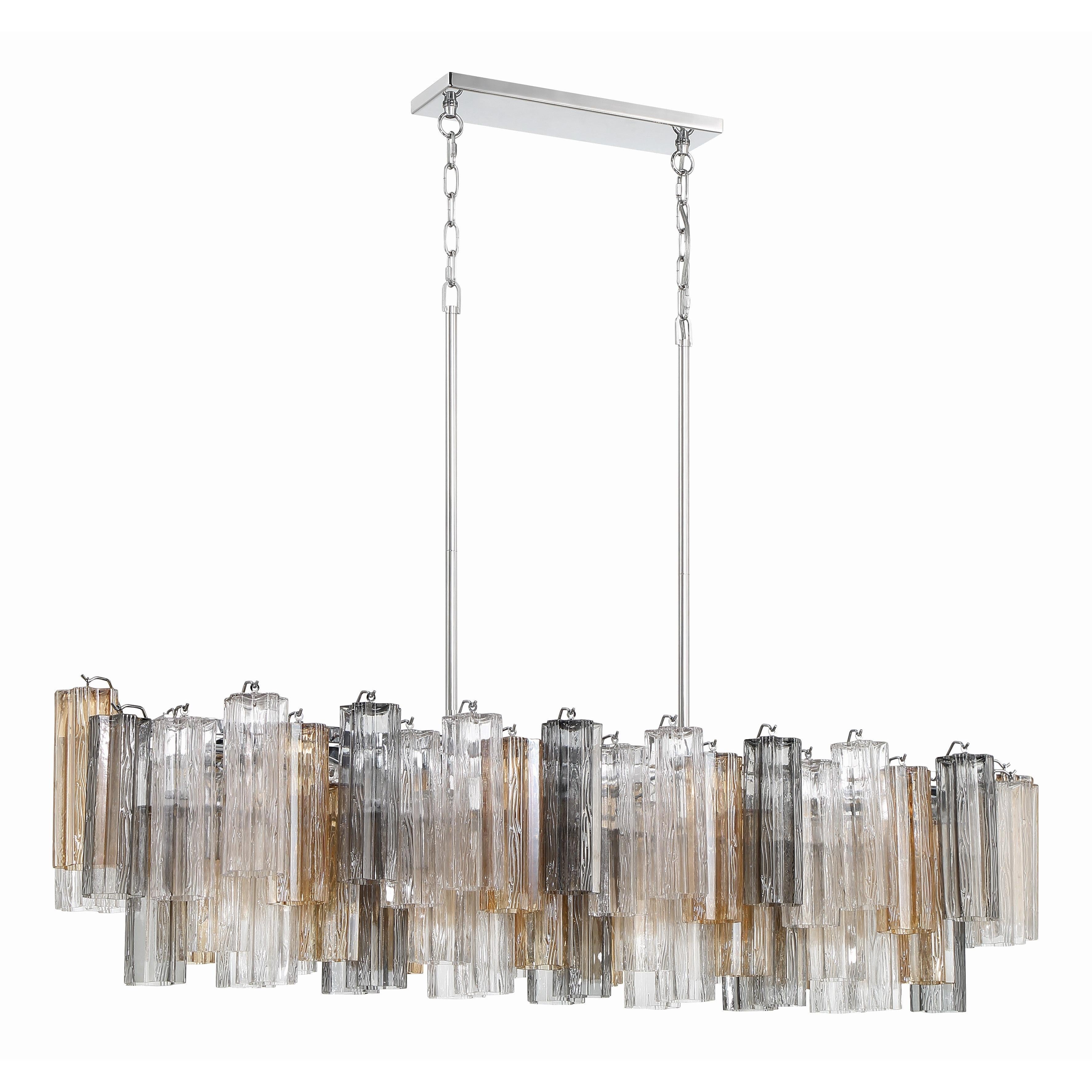 Crystorama Addis ADD-317-CH-AU – 52 Inch – 14 Light – Chandelier – Polished Chrome – Dry Rated