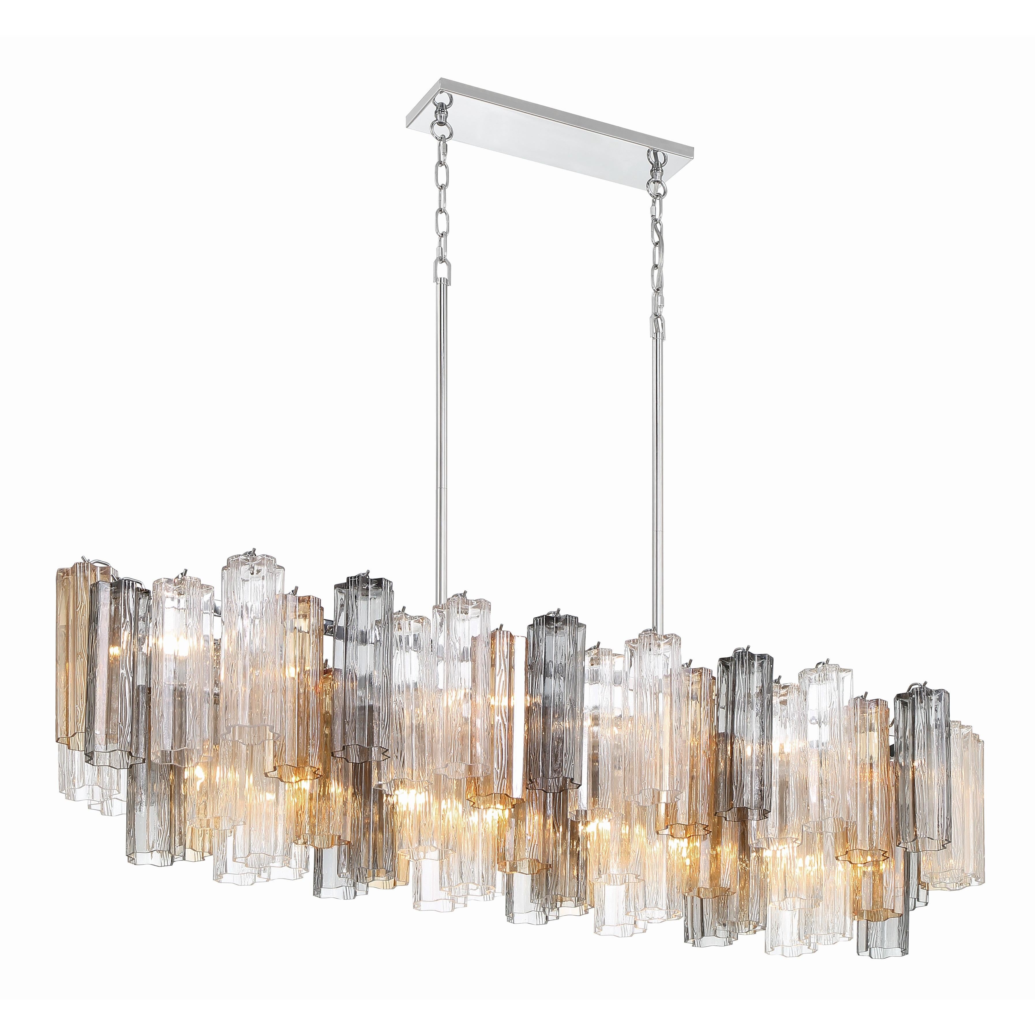 Crystorama Addis ADD-317-CH-AU – 52 Inch – 14 Light – Chandelier – Polished Chrome – Dry Rated