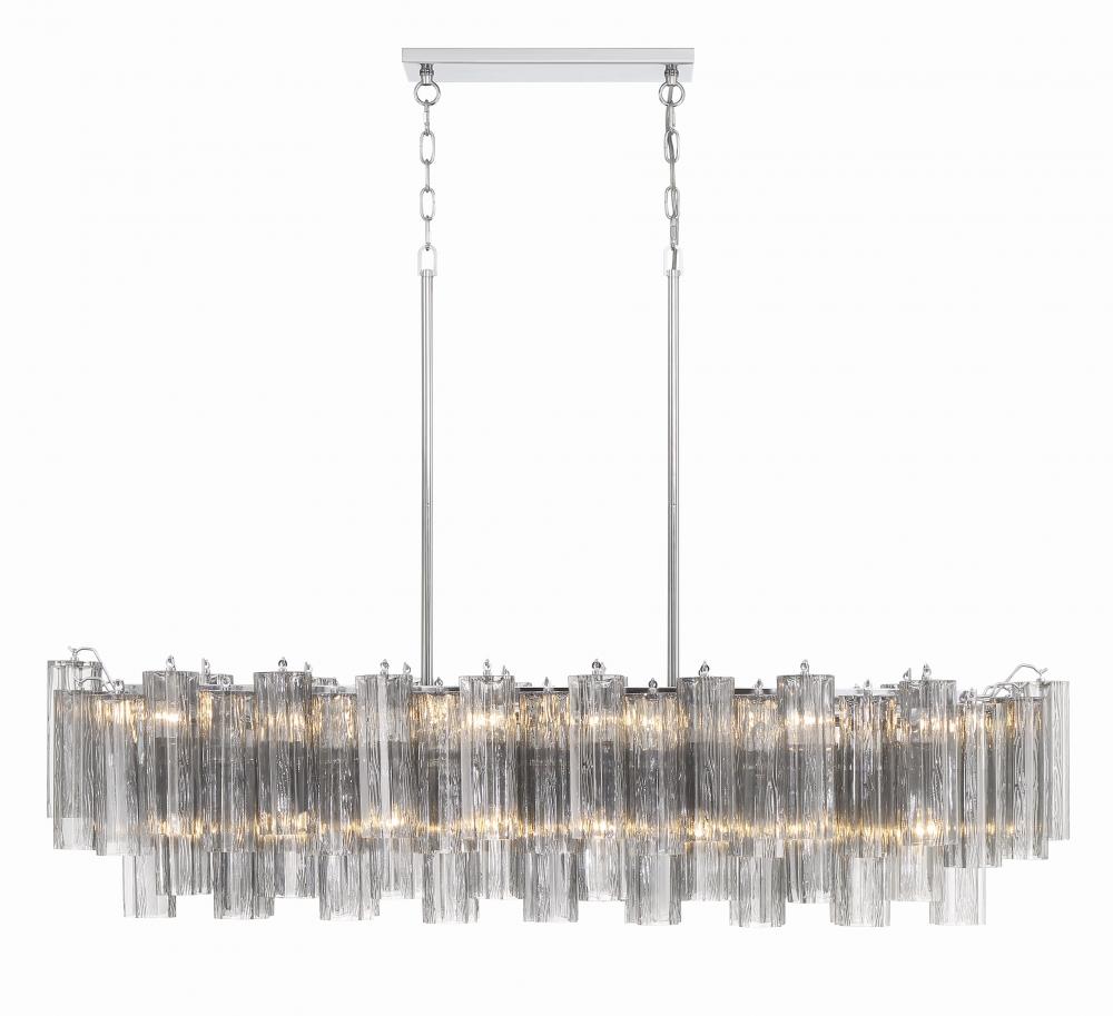 Crystorama ADDIS ADD-317-CH-SM Chandelier Modern - Polished Chrome