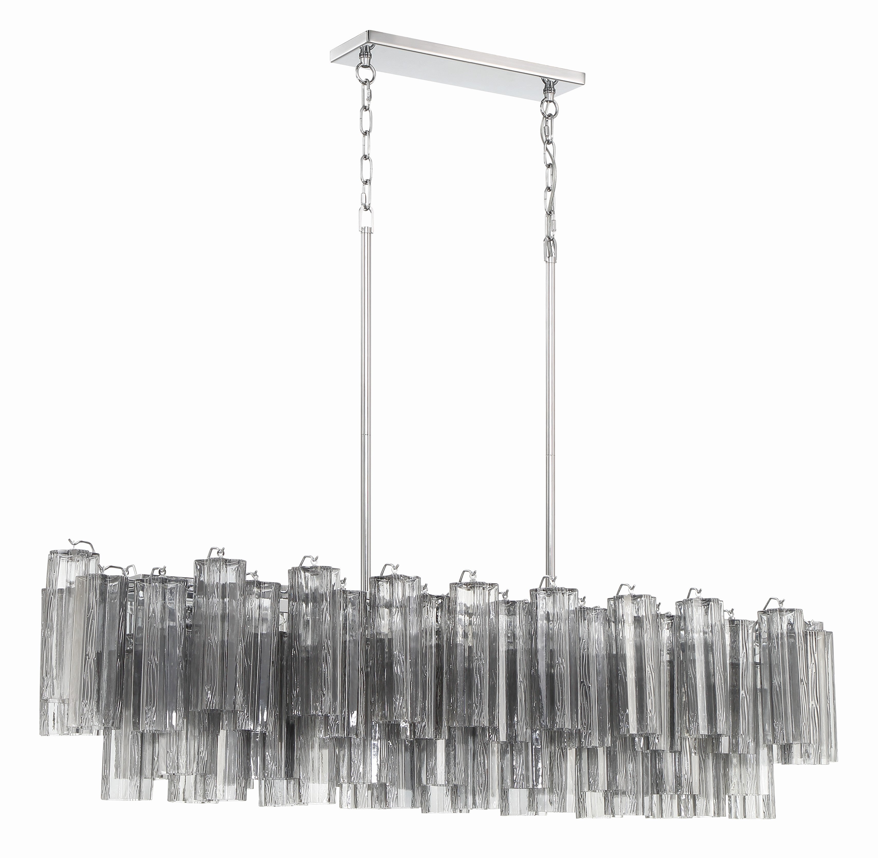 Crystorama Addis ADD-317-CH-SM – 52 Inch – 14 Light – Chandelier – Polished Chrome – Dry Rated