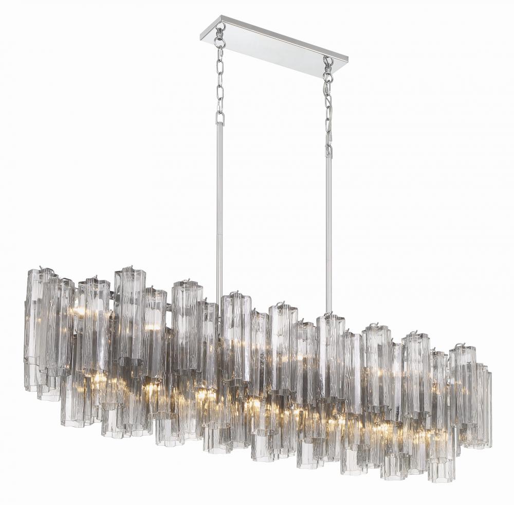 Crystorama ADDIS ADD-317-CH-SM Chandelier Modern - Polished Chrome