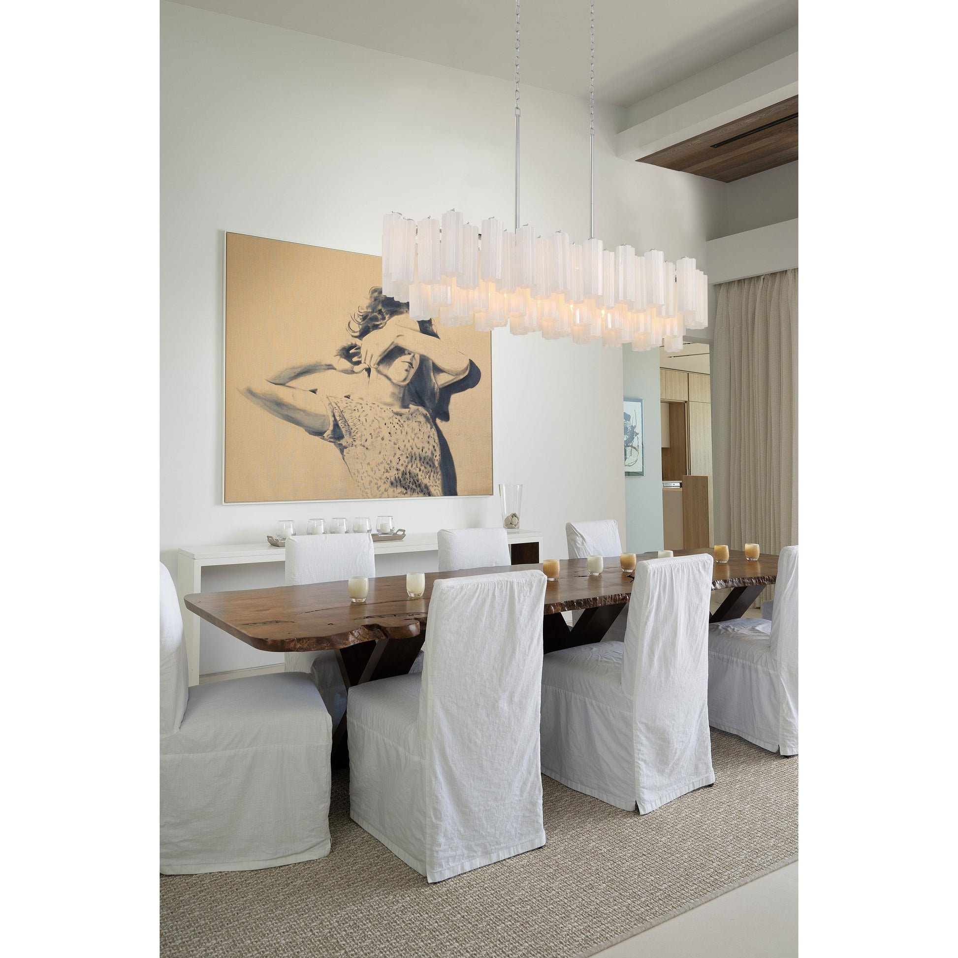 Crystorama Addis ADD-317-CH-WH – 52 Inch – 14 Light – Chandelier – Polished Chrome – Dry Rated