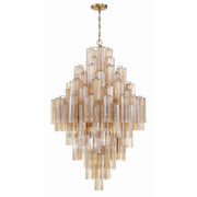 Crystorama Addis ADD-319-AG-AM – 31.5 Inch – 20 Light – Chandelier – Aged Brass – Dry Rated
