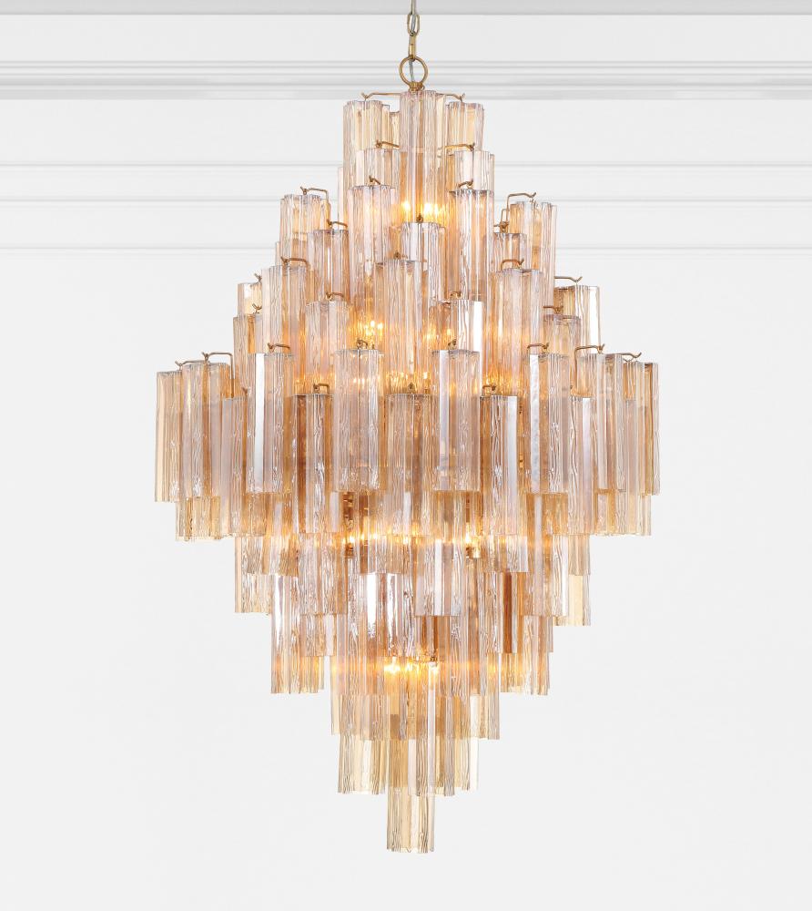 Crystorama ADDIS ADD-319-AG-AM Chandelier Modern - Aged Brass