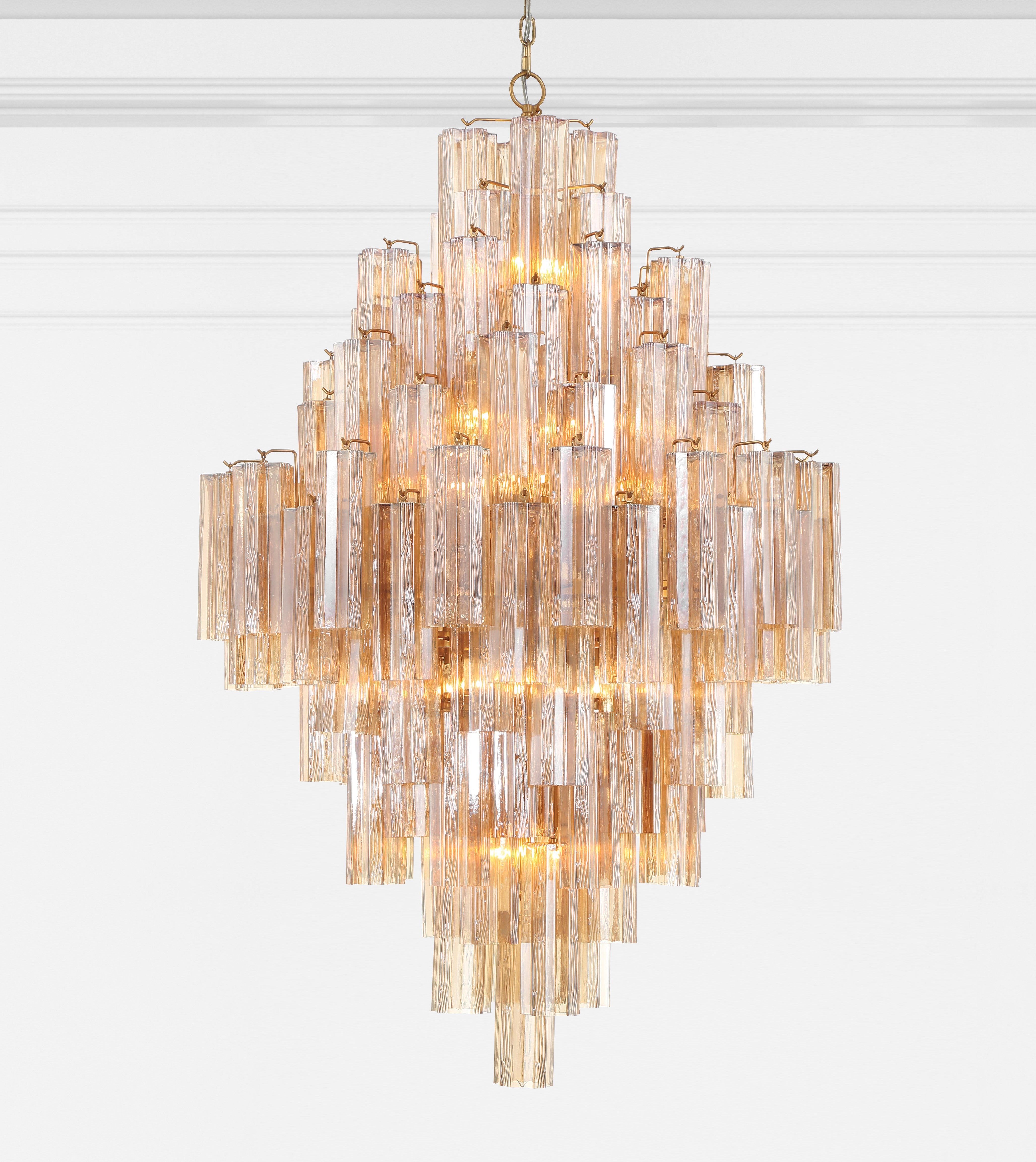 Crystorama Addis ADD-319-AG-AM – 31.5 Inch – 20 Light – Chandelier – Aged Brass – Dry Rated