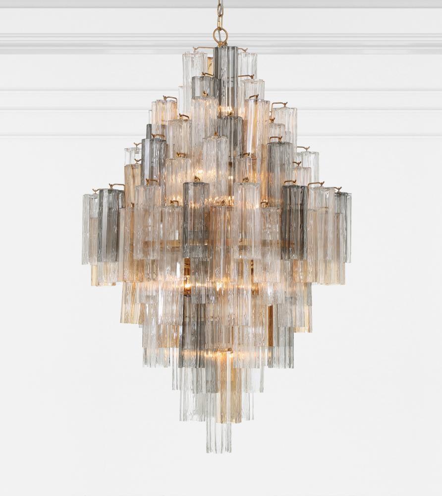 Crystorama ADDIS ADD-319-AG-AU Chandelier Modern - Aged Brass