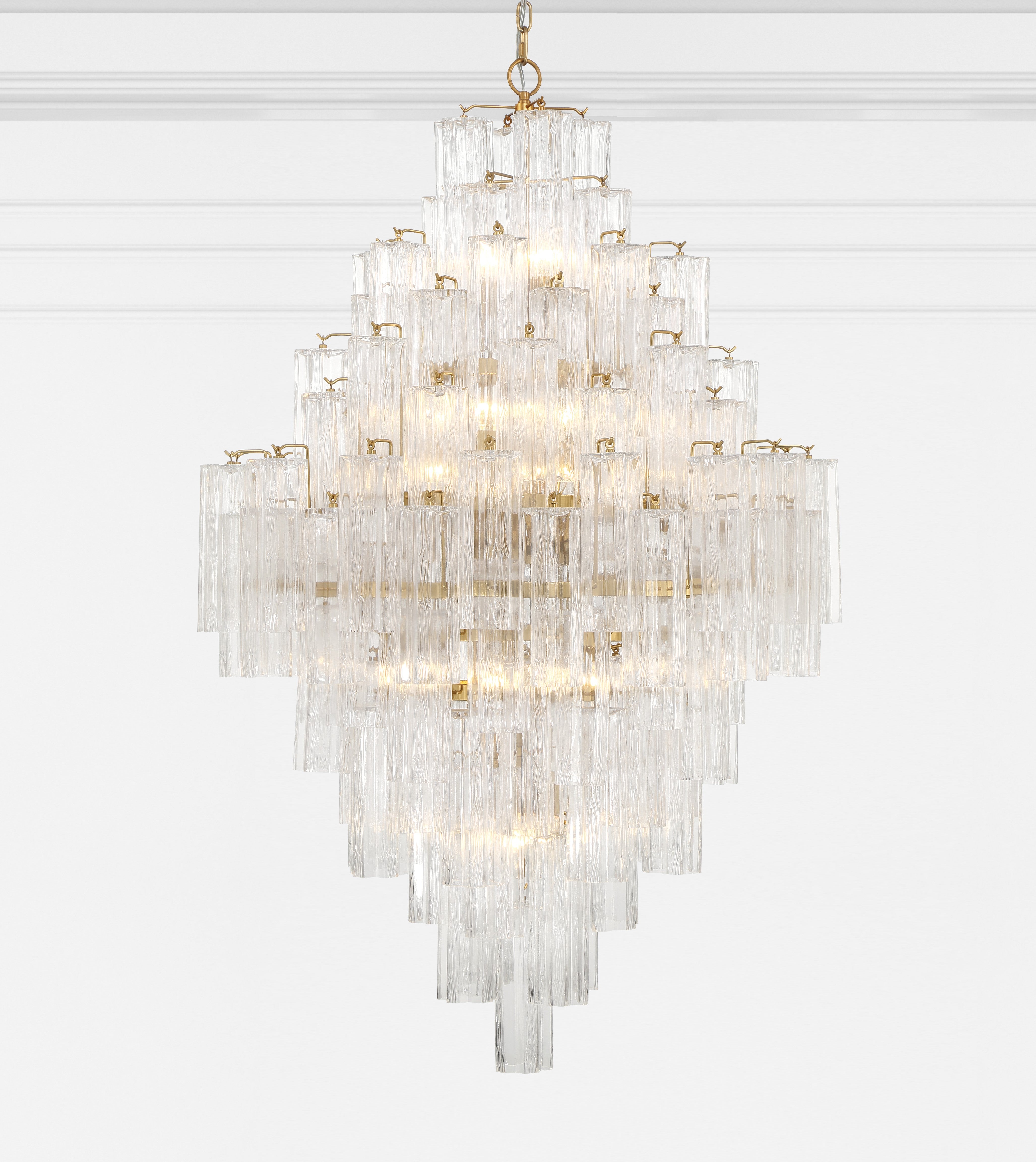 Crystorama Addis ADD-319-AG-CL – 31.5 Inch – 20 Light – Chandelier – Aged Brass – Dry Rated