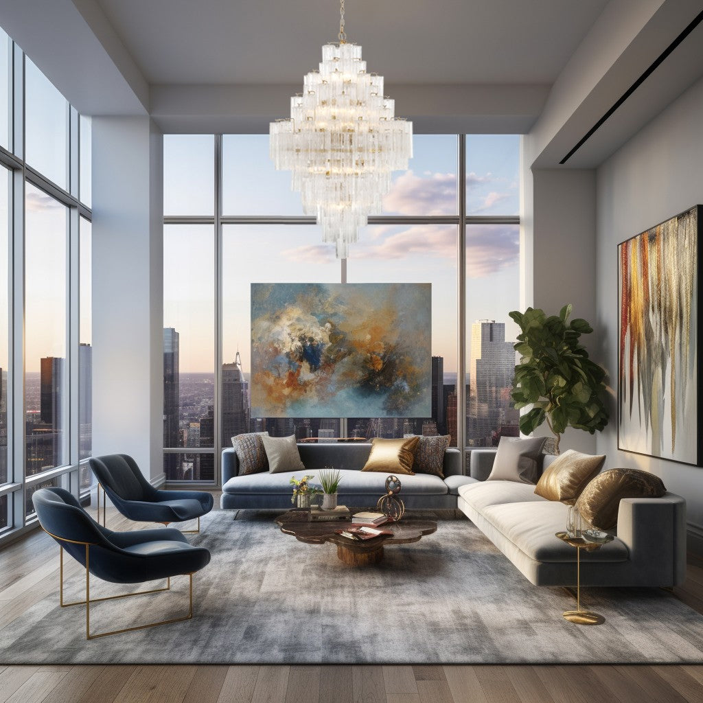 Crystorama Addis ADD-319-AG-CL – 31.5 Inch – 20 Light – Chandelier – Aged Brass – Dry Rated