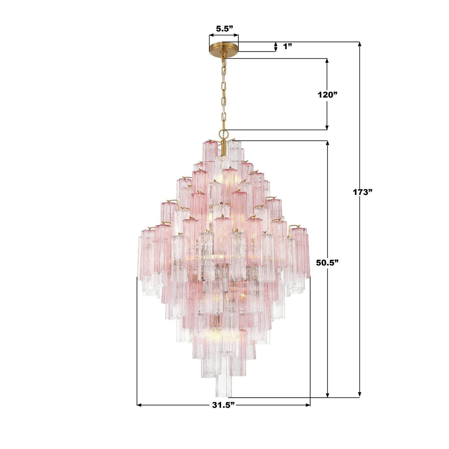 Crystorama Addis ADD-319-AG-SP – 31.5 Inch – 20 Light – Chandelier – Aged Brass – Dry Rated