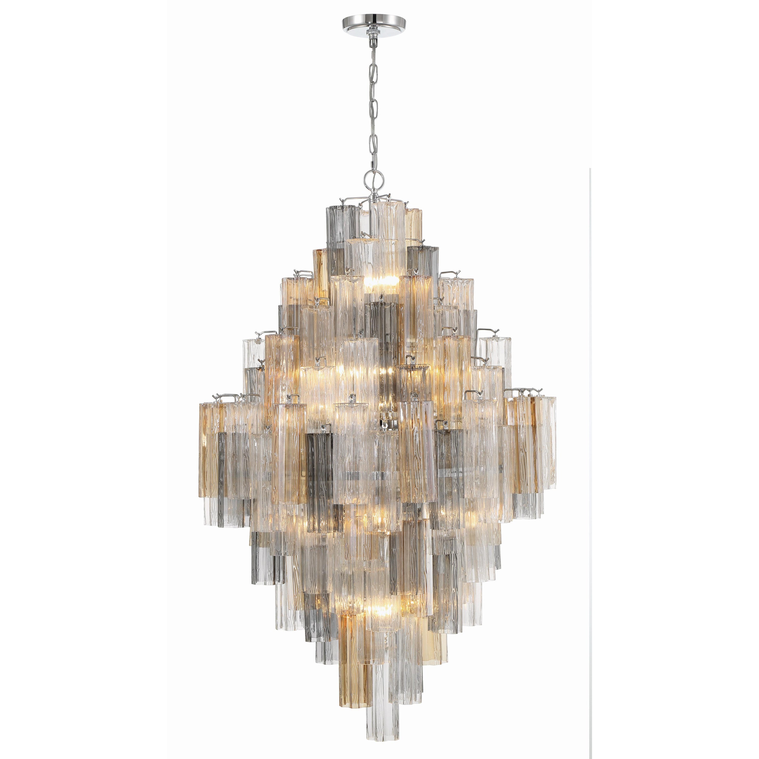 Addis 20 Light Polished Chrome Chandelier