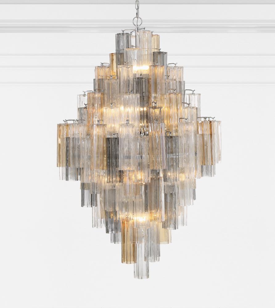 Crystorama ADDIS ADD-319-CH-AU Chandelier Modern - Polished Chrome