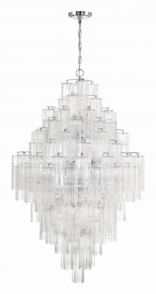 Crystorama ADDIS ADD-319-CH-CL Chandelier Modern - Polished Chrome