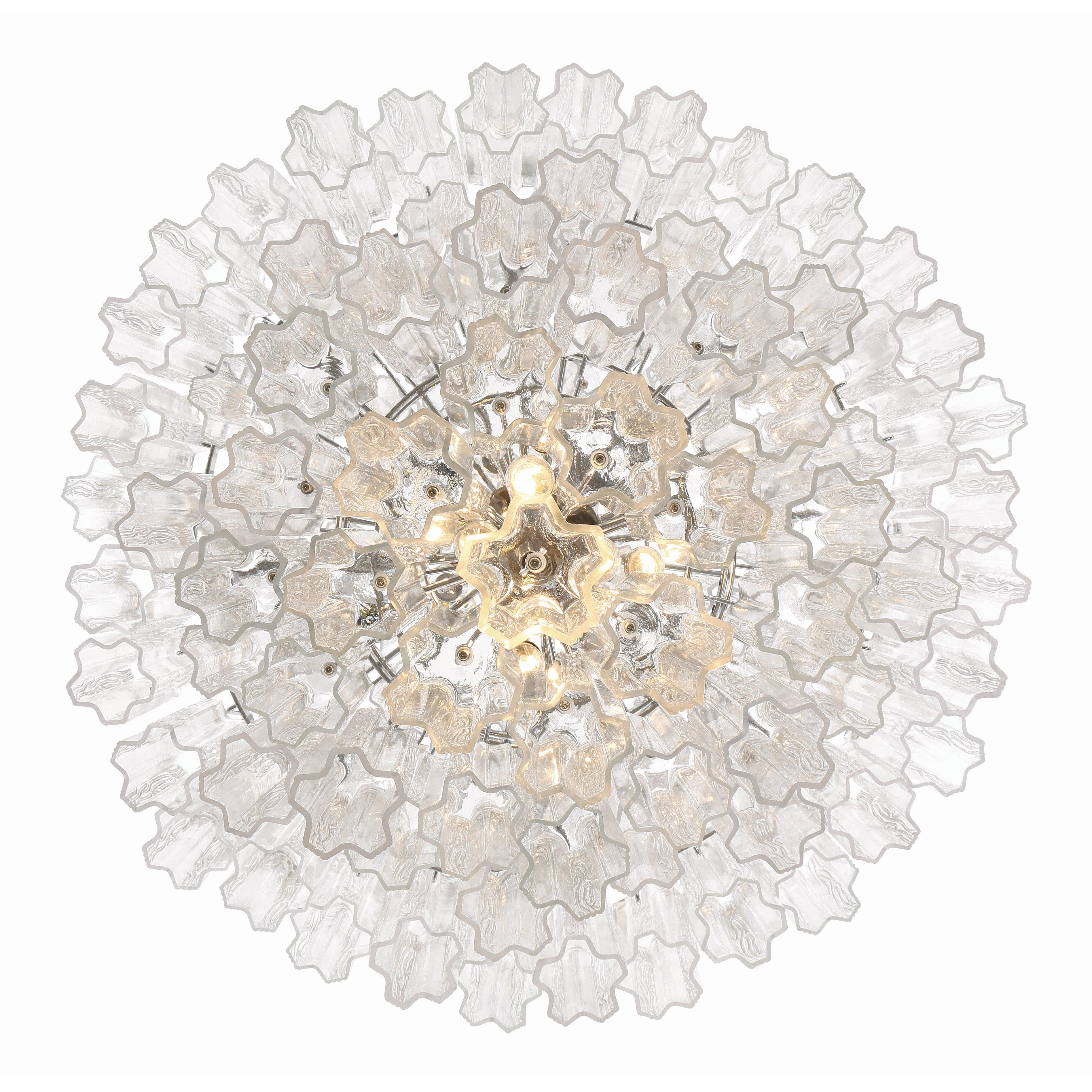 Crystorama Addis ADD-319-CH-CL – 31.5 Inch – 20 Light – Chandelier – Polished Chrome – Dry Rated