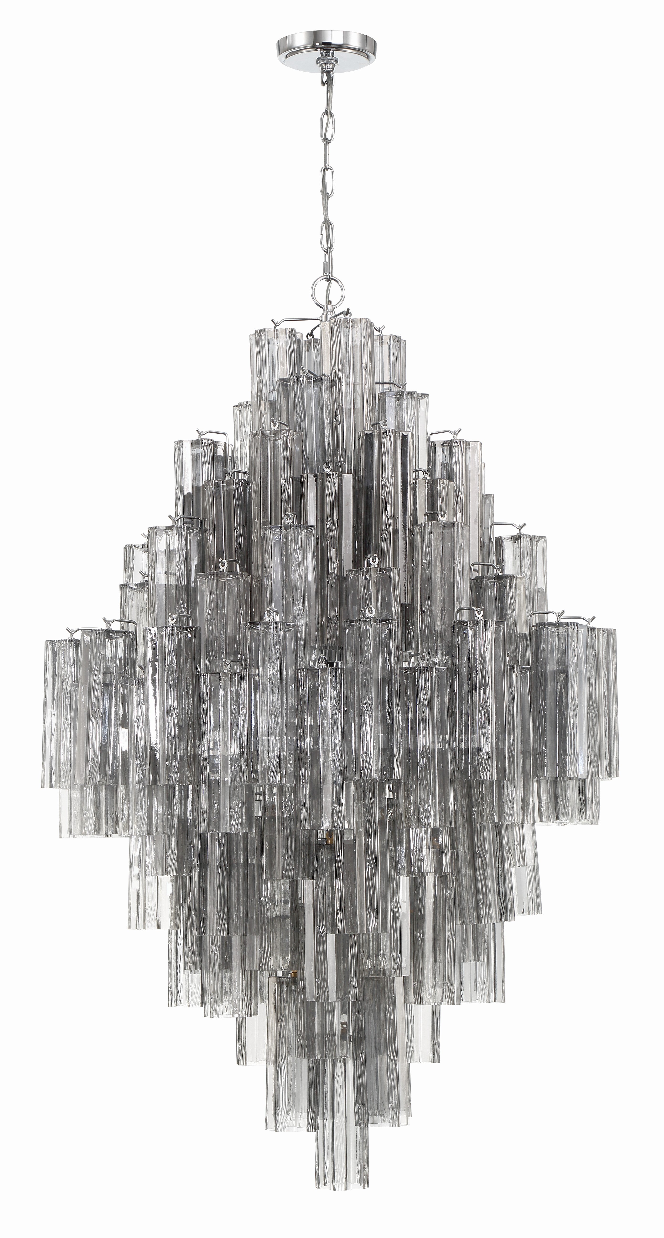 Crystorama Addis ADD-319-CH-SM – 31.5 Inch – 20 Light – Chandelier – Polished Chrome – Dry Rated