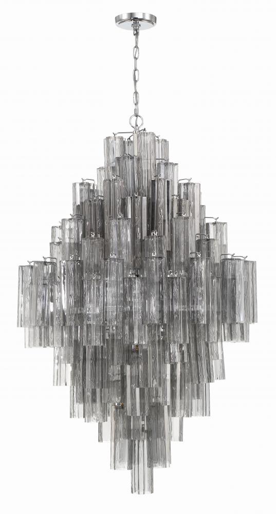 Crystorama ADDIS ADD-319-CH-SM Chandelier Modern - Polished Chrome