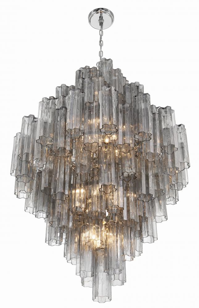 Crystorama ADDIS ADD-319-CH-SM Chandelier Modern - Polished Chrome