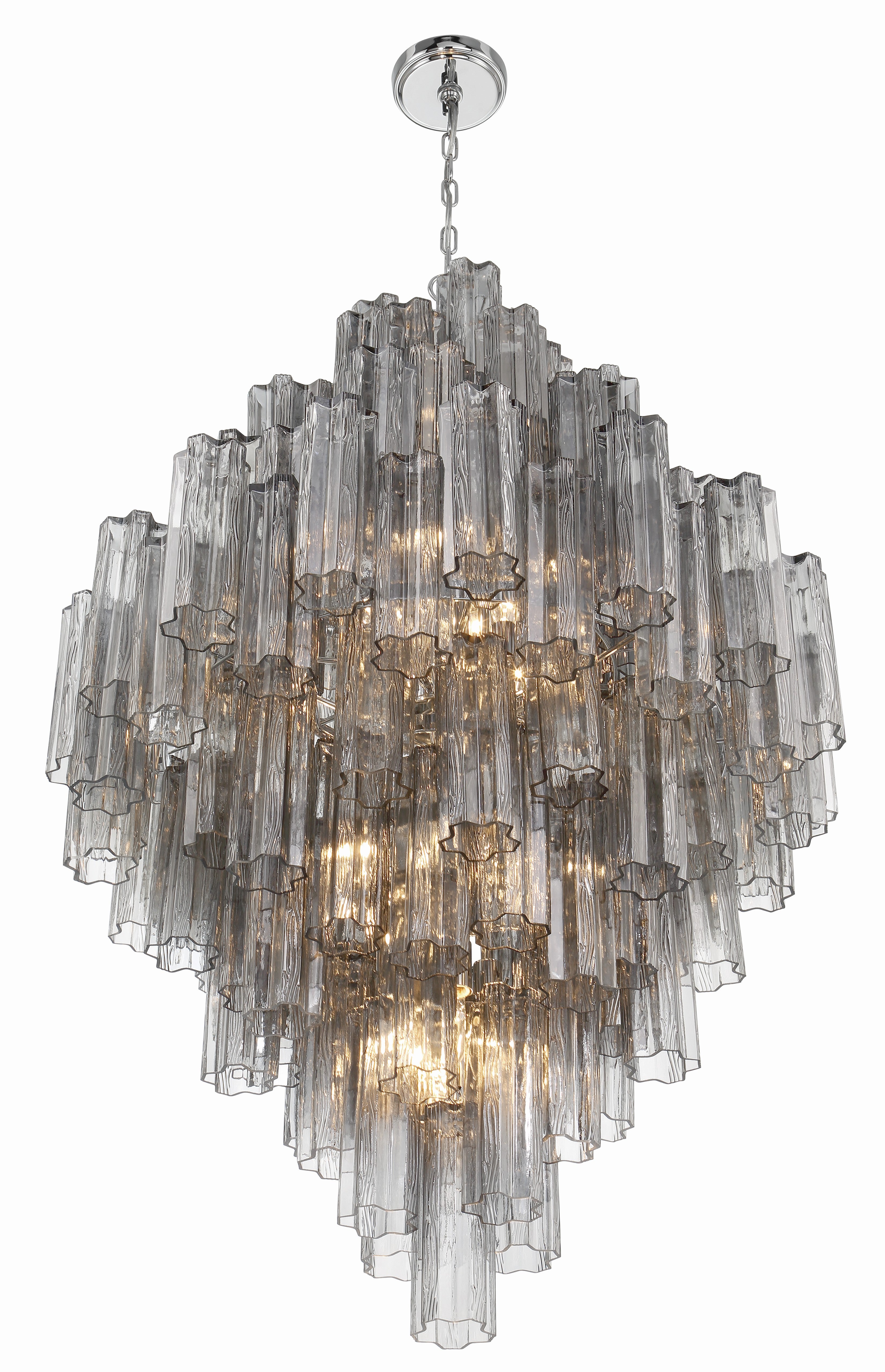 Crystorama Addis ADD-319-CH-SM – 31.5 Inch – 20 Light – Chandelier – Polished Chrome – Dry Rated