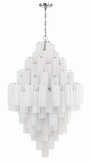 Crystorama Addis ADD-319-CH-WH – 31.5 Inch – 20 Light – Chandelier – Polished Chrome – Dry Rated